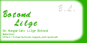 botond lilge business card
